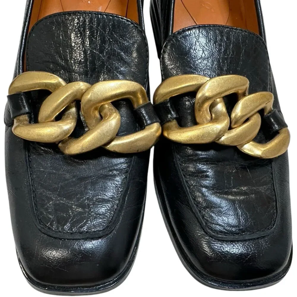 SAINT G JULIET BLACK LEATHER HANDCRAFTED Slip-on MOCCASINS Flats Sz EU 39 US 9 - Picture 5 of 10